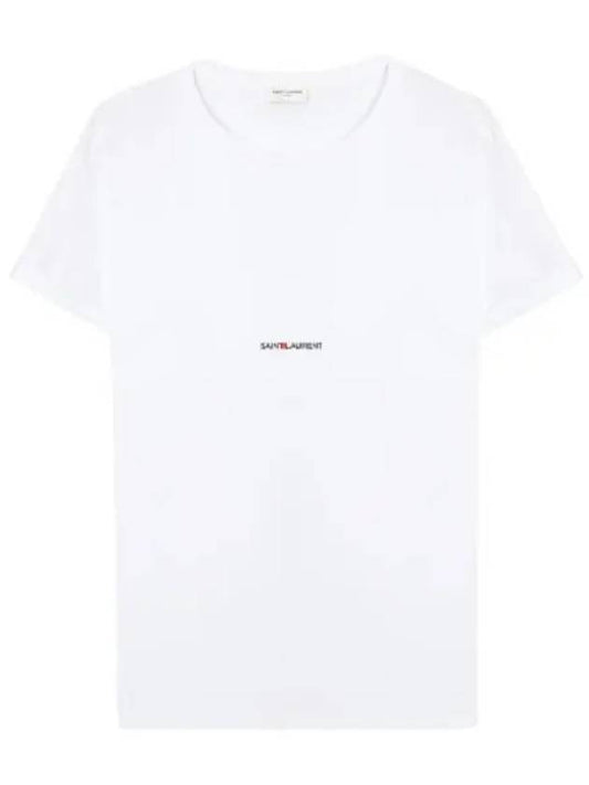 Logo Short Sleeve T Shirt Women s Tee - SAINT LAURENT - BALAAN 1