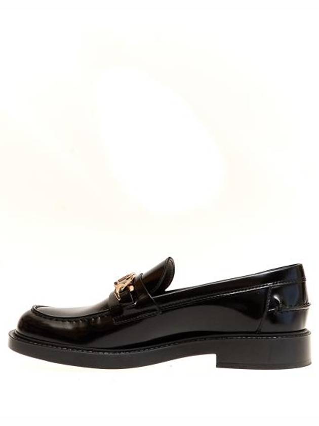 Horsebit Chain Leather Loafer Black - TOD'S - BALAAN 4