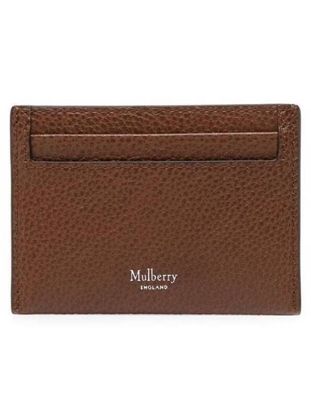 Logo Heritage Full Grain Card Wallet Brown - MULBERRY - BALAAN 1