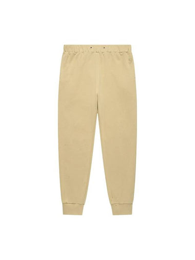 Logo Jogger Sweat Track Pants Beige - SOLEW - BALAAN 1