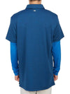 Men's Leon Regular Fit Long Sleeve Polo Shirt Blue - J.LINDEBERG - BALAAN 5