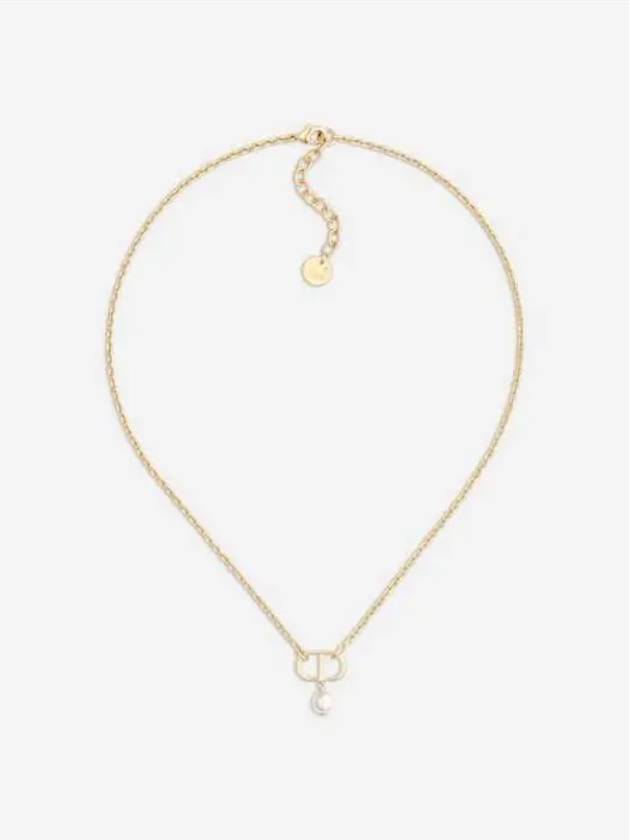 Petit CD Pearl Necklace Gold - DIOR - BALAAN 3