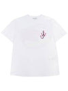 Classic Embroidered Logo Cotton Short Sleeve T-Shirt White - JW ANDERSON - BALAAN 2