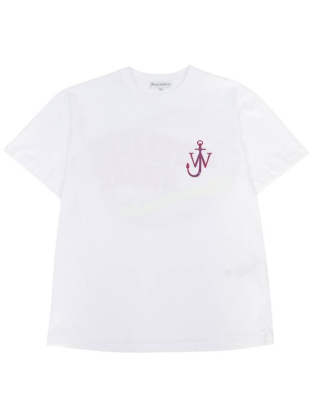 Classic Embroidered Logo Cotton Short Sleeve T-Shirt White - JW ANDERSON - BALAAN 2