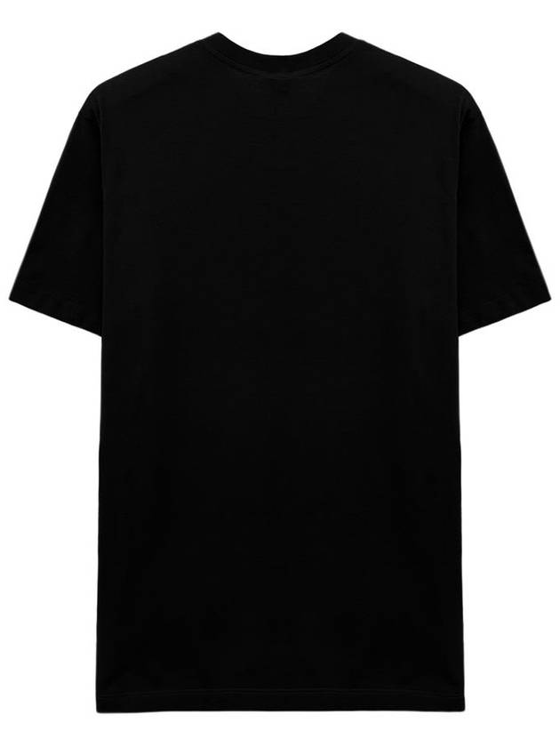 Embroidered Medusa Short Sleeve T-Shirt Black - VERSACE - BALAAN 3