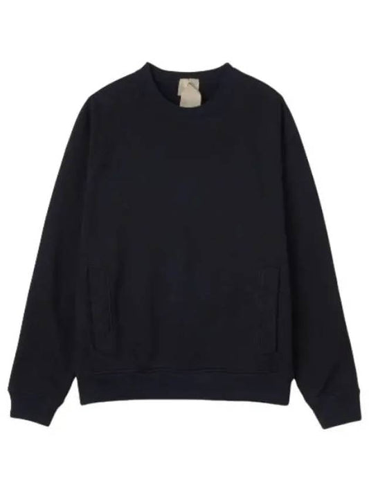 Garment dyed cotton jersey pocket sweatshirt navy T shirt - TEN C - BALAAN 1