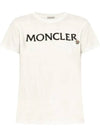 Embroidered logo short sleeve t shirt white - MONCLER - BALAAN 2