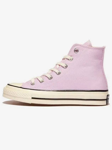 Shoes Sneakers Running Comfortable Chuck 70 Seasonal Color Stardust Lilac High EGRET BLACK - CONVERSE - BALAAN 1