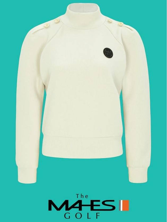 Long Sleeve T-Shirt Orange Label Puff Sleeve Half Neck Sweatshirt GT60586 - MAHES - BALAAN 1