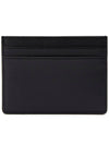 Smooth Leather Classic Logo Card Wallet Black - SAINT LAURENT - BALAAN 3