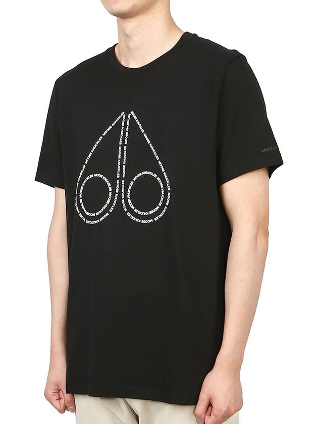 Gerrard Short Sleeve T-Shirt Black - MOOSE KNUCKLES - BALAAN 5