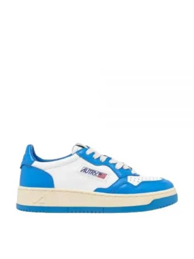 Men's Medalist Low Leather Sneakers Blue - AUTRY - BALAAN 2