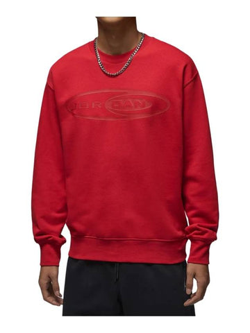 Jordan Essentials Crew Neck Sweatshirt Varsity Red - NIKE - BALAAN 1