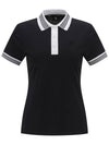 WOMEN COLLAR COLOR BLOCK SHORT T SHIRTBK - ANEWGOLF - BALAAN 1