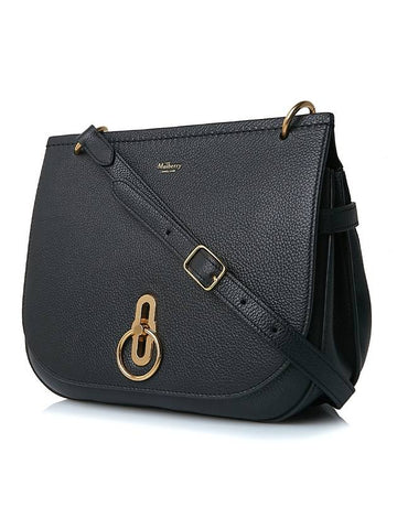 Women's Amberley Leather Shoulder Bag Black - MULBERRY - BALAAN 1