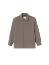 Men's Shirt Type Down Blouson Jacket Light Brown - LACOSTE - BALAAN 1