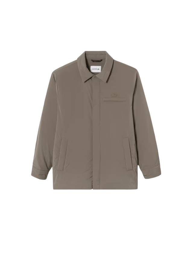 Men's Shirt Type Down Blouson Jacket Light Brown - LACOSTE - BALAAN 1