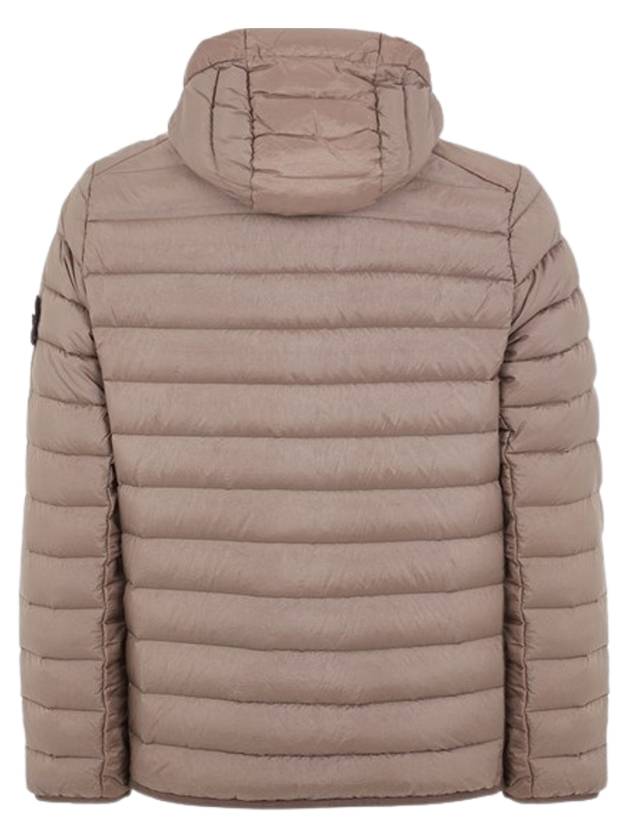 Loom Woven Chambers R Nylon Down TC Light Hoodie Down Jacket Dove Grey - STONE ISLAND - BALAAN 3