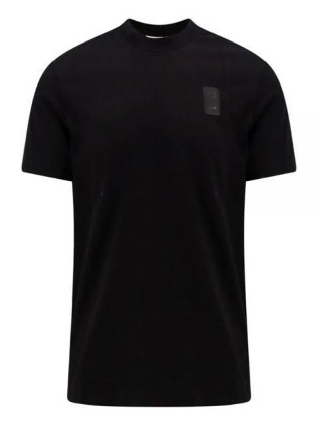 Crewneck Logo Cotton Short Sleeve T-Shirt Black - SALVATORE FERRAGAMO - BALAAN 2