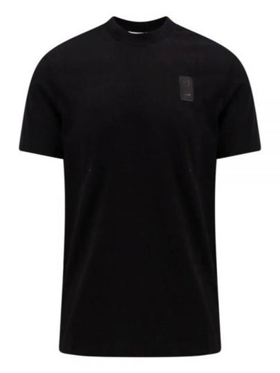 Crewneck Logo Cotton Short Sleeve T-Shirt Black - SALVATORE FERRAGAMO - BALAAN 2