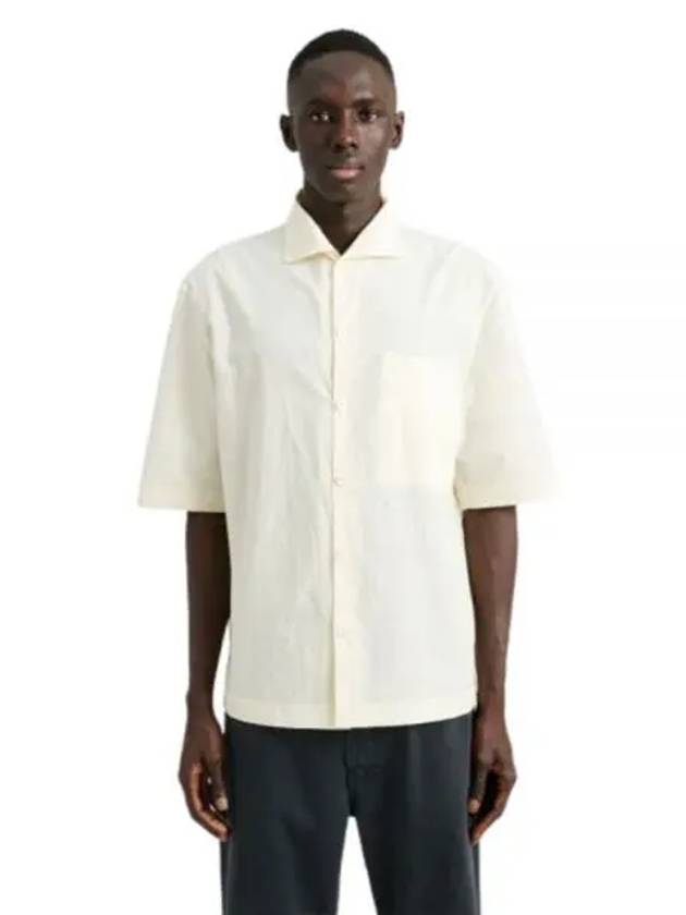 Camp Collar Cotton Short Sleeve Shirt Ecru - LEMAIRE - BALAAN 2