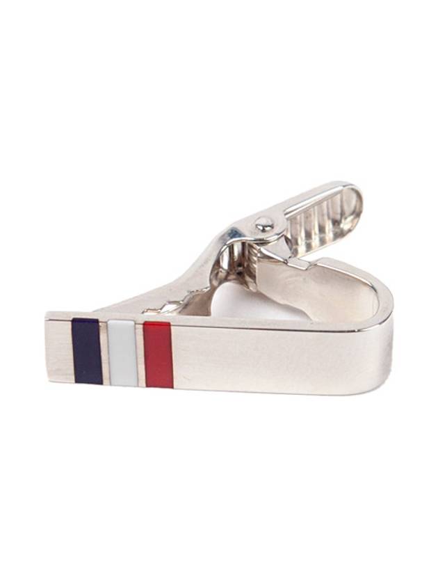 Three Stripes Short Tie Bar Silver - THOM BROWNE - BALAAN 2