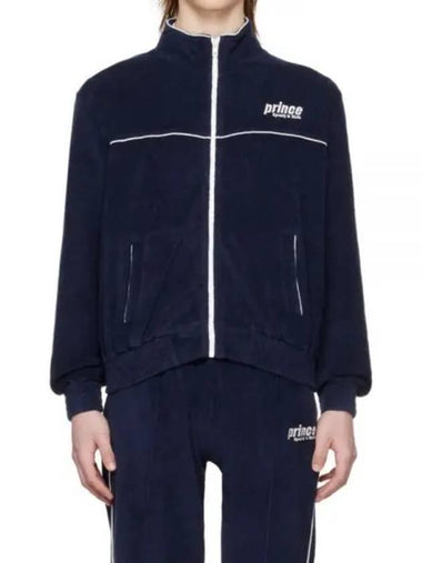 24 Prince Sporty Terry Track Jacket NavyWhite JA004S414PN - SPORTY & RICH - BALAAN 1