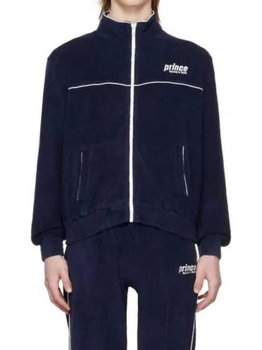 24 Prince Sporty Terry Track Jacket NavyWhite JA004S414PN - SPORTY & RICH - BALAAN 1