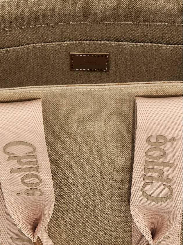 Woody Medium Tote Bag Blushy Beige - CHLOE - BALAAN 5