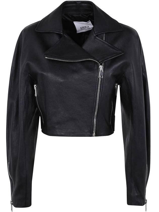 Erika Cavallini Cristal Leather Jacket Clothing - ERIKA CAVALLINI - BALAAN 1