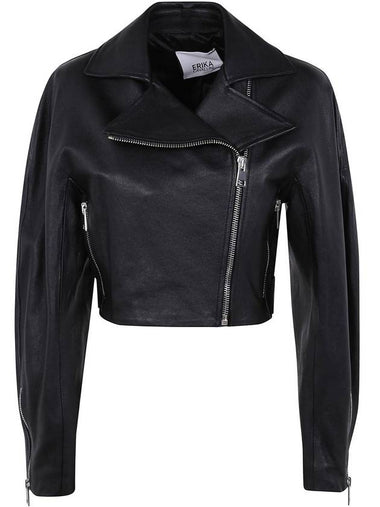 Erika Cavallini Cristal Leather Jacket Clothing - ERIKA CAVALLINI - BALAAN 1