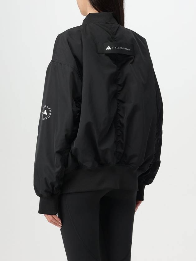 By Stella Mccartney Woven Bomber Jacket Black - ADIDAS - BALAAN 4