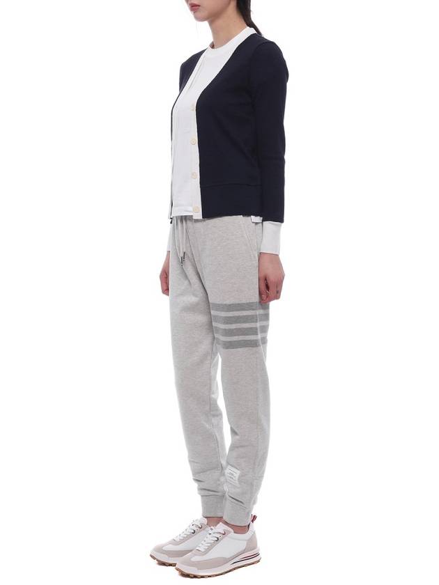 Women's Diagonal Pastel Trainning Jogger Track Pants Grey - THOM BROWNE - BALAAN 5