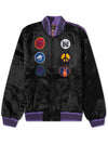 Satin Souvenir Award Jacket Black MR195 - NEEDLES - BALAAN 1