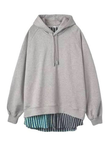 Drawstring Hoodie Grey Melange - SUNNEI - BALAAN 1