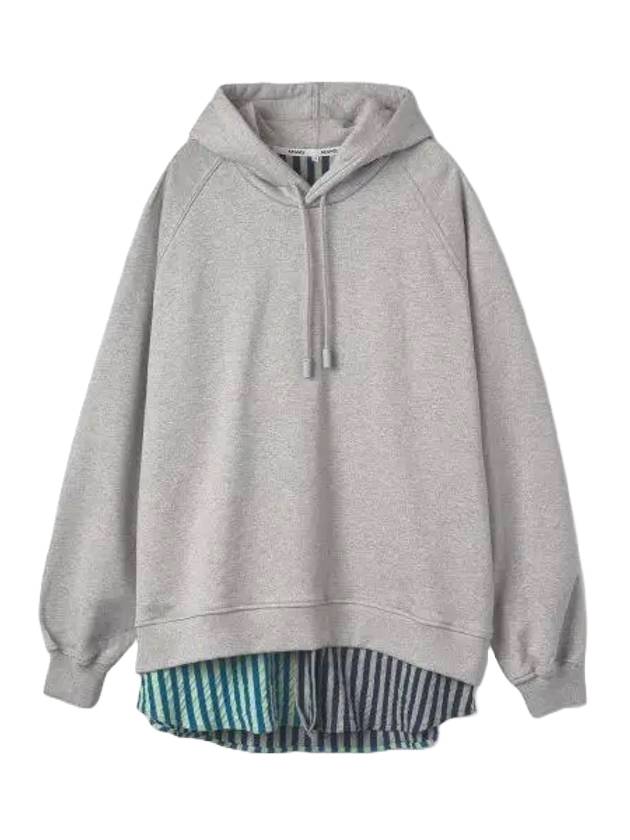 Drawstring Hoodie Grey Melange - SUNNEI - BALAAN 1