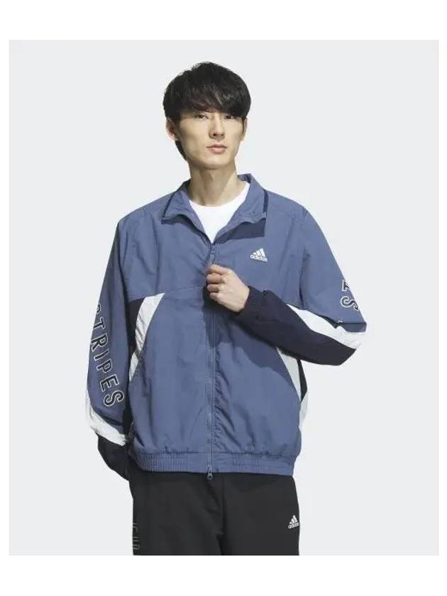 adidas WORD woven jacket blue IS5147 - ADIDAS - BALAAN 1