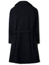 Double Breast Belt Single Coat Navy - A.P.C. - BALAAN 4