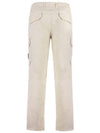 Pantaloni Comfort Fit Cargo Straight Pants Ivory - STONE ISLAND - BALAAN 3