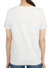 Print Cotton Short Sleeve T-shirt White - MAX MARA - BALAAN 7