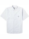 Linus Striped Short Sleeve Shirt Blue White - CARHARTT WIP - BALAAN 2