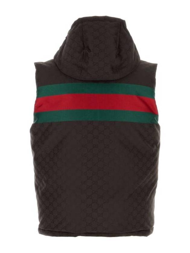 Hooded Down Vest Black - GUCCI - BALAAN 3