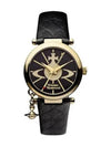 ORB Gold Watch Black - VIVIENNE WESTWOOD - BALAAN.