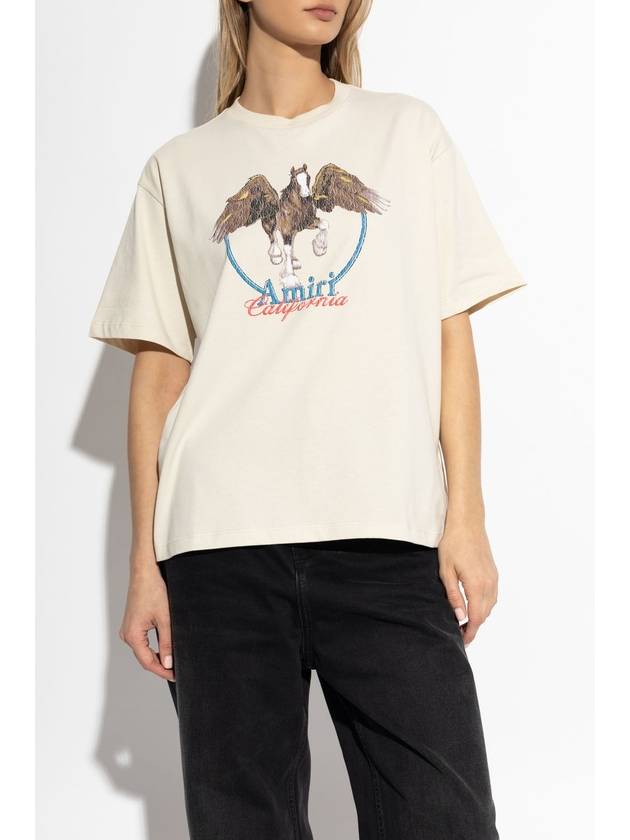 Amiri T-shirt With Print, Women's, Beige - AMIRI - BALAAN 3