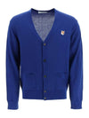 Fox Head Patch Classic Cardigan Deep Blue - MAISON KITSUNE - BALAAN 1