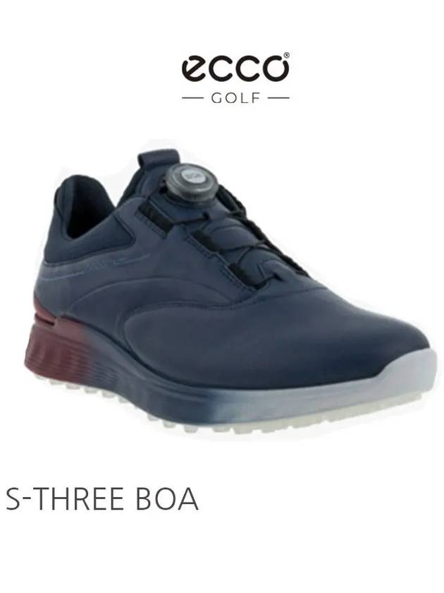 M Golf S Three Boa Spikeless Blue - ECCO - BALAAN 2