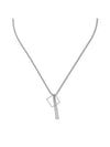 Surgical Steel Square Necklace Silver - CRUMP - BALAAN 2