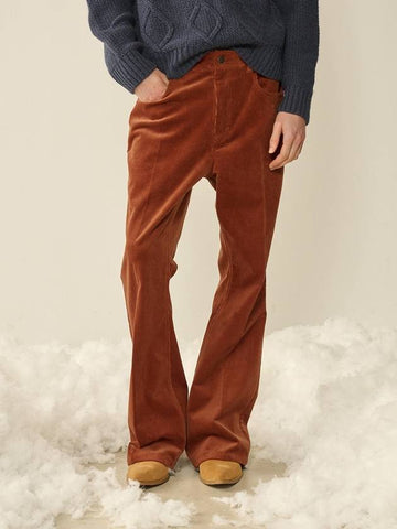 Carpenter Corduroy Flare Pants Cinnamon Brown - KINETO - BALAAN 1