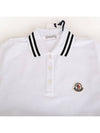 Logo Patch Polo Shirt White - MONCLER - BALAAN 6