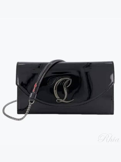 Loubi 54 Leather Cluth Bag Black - CHRISTIAN LOUBOUTIN - BALAAN 2